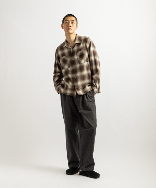 Saturdays NYC（サタデーズ ニューヨークシティ ）の「Marco Ombre Check Shirt（シャツ/ブラウス・メンズ・キナリ/ネイビー/オリーブ・S/M/L）」の10枚目の写真