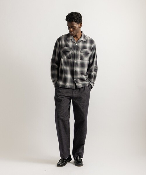 Saturdays NYC（サタデーズ ニューヨークシティ ）の「Marco Ombre Check Shirt（シャツ/ブラウス・メンズ・キナリ/ネイビー/オリーブ・S/M/L）」の11枚目の写真
