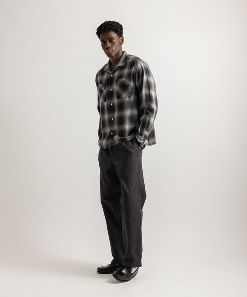 Saturdays NYC（サタデーズ ニューヨークシティ ）の「Marco Ombre Check Shirt（シャツ/ブラウス・メンズ・キナリ/ネイビー/オリーブ・S/M/L）」の12枚目の写真