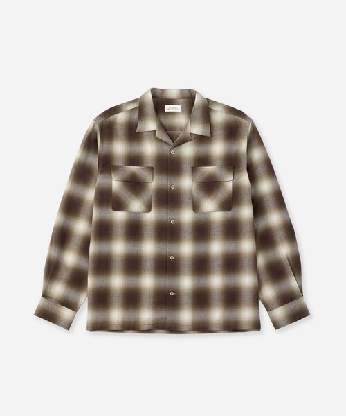 Saturdays NYC（サタデーズ ニューヨークシティ ）の「Marco Ombre Check Shirt（シャツ/ブラウス・メンズ・キナリ/ネイビー/オリーブ・S/M/L）」の17枚目の写真