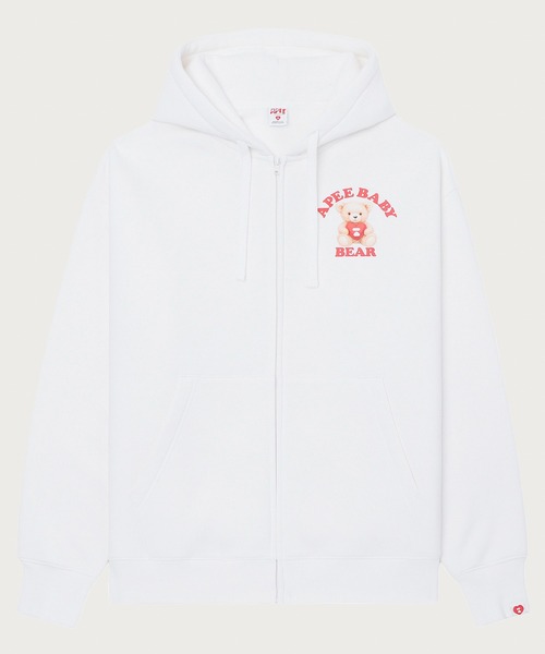 APEE BY A BATHING APE（エイピーバイアベイシングエイプ）の「APEE CUTIE BEAR ZIP UP HOODIE（パーカー・レディース・ネイビー/グレー/アイボリー・SMALL/X-SMALL）」の2枚目の写真
