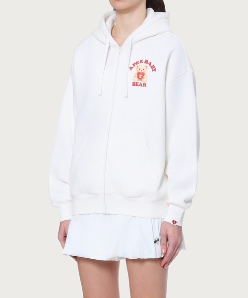 APEE BY A BATHING APE（エイピーバイアベイシングエイプ）の「APEE CUTIE BEAR ZIP UP HOODIE（パーカー・レディース・ネイビー/グレー/アイボリー・SMALL/X-SMALL）」の6枚目の写真