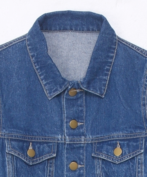 Chico(チコ)の「Gジャン(デニムジャケット・レディース・ブルー/ネイビー・FREE)」の3枚目の写真