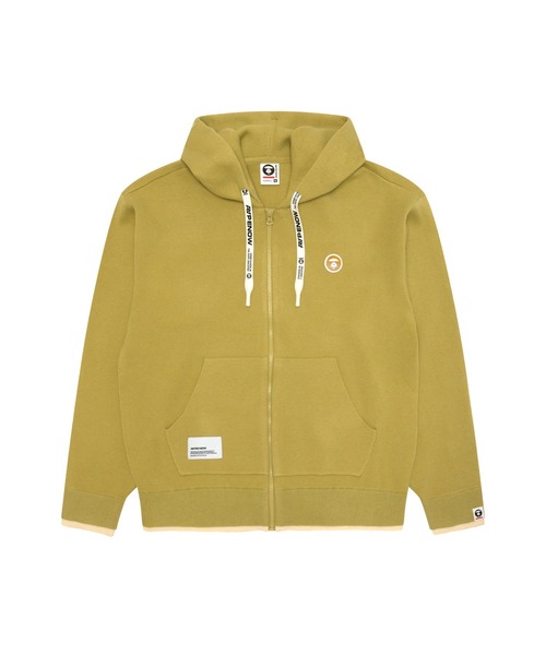 AAPE BY A BATHING APE（エーエイプバイアベイシングエイプ）の「AAPE NOW ZIP UP HOODIE KNIT（ニット/セーター・メンズ・イエロー/オフホワイト/ブラック・LARGE/SMALL/MEDIUM）」の3枚目の写真
