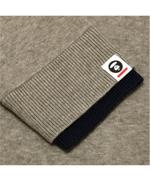 AAPE BY A BATHING APE（エーエイプバイアベイシングエイプ）の「AAPE NOW ZIP UP HOODIE KNIT（ニット/セーター・メンズ・イエロー/オフホワイト/ブラック・LARGE/SMALL/MEDIUM）」の8枚目の写真