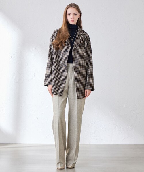 MACKINTOSH LONDON(マッキントッシュ ロンドン)の「【DURRIS/デュリス】ライトウールリバーコート(ピーコート・レディース・ネイビー/ダークネイビー/チャコールグレー・38)」の16枚目の写真