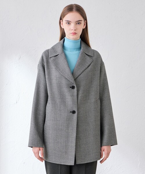 MACKINTOSH LONDON(マッキントッシュ ロンドン)の「【DURRIS/デュリス】ライトウールリバーコート(ピーコート・レディース・ネイビー/ダークネイビー/チャコールグレー・38)」の9枚目の写真