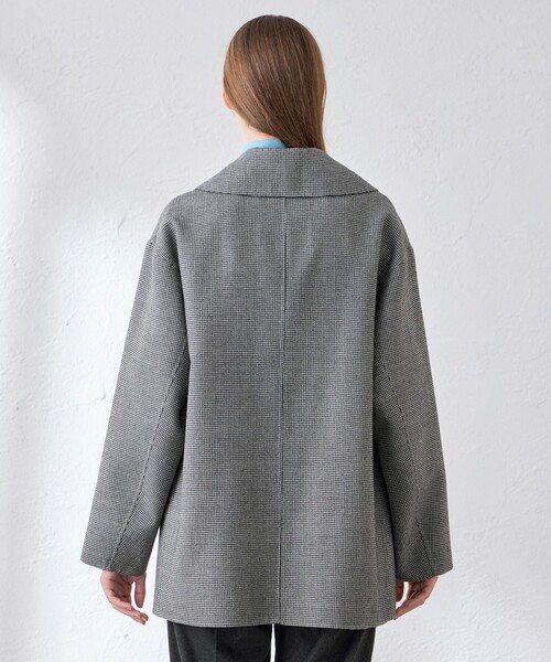 MACKINTOSH LONDON(マッキントッシュ ロンドン)の「【DURRIS/デュリス】ライトウールリバーコート(ピーコート・レディース・ネイビー/ダークネイビー/チャコールグレー・38)」の11枚目の写真