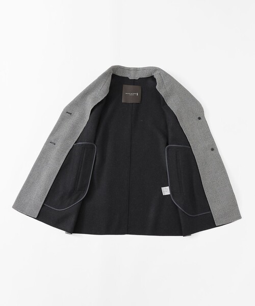 MACKINTOSH LONDON(マッキントッシュ ロンドン)の「【DURRIS/デュリス】ライトウールリバーコート(ピーコート・レディース・ネイビー/ダークネイビー/チャコールグレー・38)」の5枚目の写真