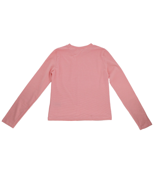 KIKOZY(キコジ)の「Mellow Stripe Long Sleeve_Cherry Red(Tシャツ/カットソー・レディース・その他・FREE)」の2枚目の写真