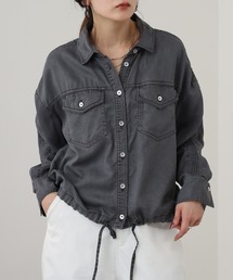 EGLANTINE デニムライクセルロースブラウス