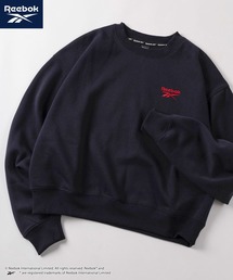 【77】【Reebok/リーボック】クロップド丈 プルオーバー スウェット/トレーナー/ショート丈/短丈/裏起毛/韓国ストリート/スタイルアップ/Y2K/レディース