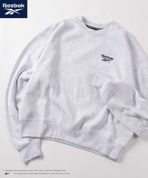 【77】【Reebok/リーボック】クロップド丈 プルオーバー スウェット/トレーナー/ショート丈/短丈/裏起毛/韓国ストリート/スタイルアップ/Y2K/レディース
