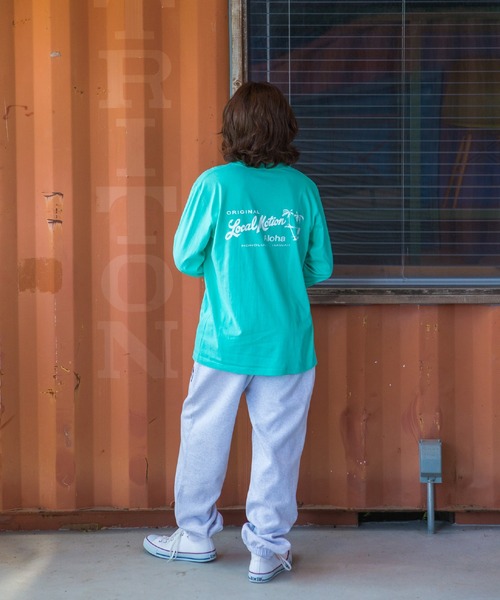 LOCALMOTION HAWAII(ローカルモーション ハワイ)の「アロハタグ 長袖Tシャツ(Tシャツ/カットソー・メンズ・ミント/ホワイト/ネイビー・SMALL/X-LARGE/LARGE/MEDIUM)」の6枚目の写真