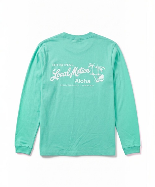 LOCALMOTION HAWAII(ローカルモーション ハワイ)の「アロハタグ 長袖Tシャツ(Tシャツ/カットソー・メンズ・ミント/ホワイト/ネイビー・SMALL/X-LARGE/LARGE/MEDIUM)」の11枚目の写真