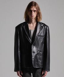 GRANCY（グランシー）の「【GRANCY】Goat Leather Tailored Jacket / ゴートレザーテーラードジャケット（テーラードジャケット）」