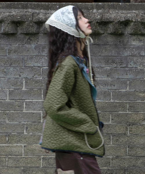 RuNaKi'Hu'(ルナキフ)の「WXJ051 キルティングジャケット (KHAKI)(ダウンジャケット/コート・レディース・その他・F)」の2枚目の写真