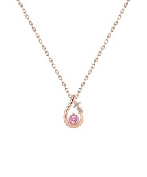 4℃（ヨンドシー）の「【10月誕生石】シルバー トルマリン しずく ネックレス（ネックレス）」
