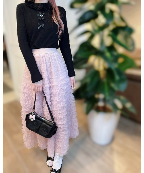 Jamie ank(ジェイミーアンク)の「3つリボンニット(ニット/セーター・レディース・ホワイト/ブラック/グレー・M)」の21枚目の写真
