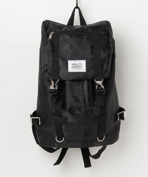 PRODUCTY WARRANTY（プロダクティワランティ）の「【PRODUCTY WARRANTY/ プロダクティワランティ】ダブルバックル バックパック カモフラージュ（バックパック/リュック・メンズ・グリーン/ブラック/ネイビー/ブラウン/ブラック系その他2・FREE）」の2枚目の写真