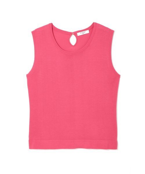 NATURAL BEAUTY BASIC（ナチュラルビューティーベーシック）の「【AneCan 5月号掲載】UV CUT ノースリーブニット（ニット/セーター・レディース・ブラック/カーキ/ホワイト系その他/ピンク・MEDIUM）」の6枚目の写真