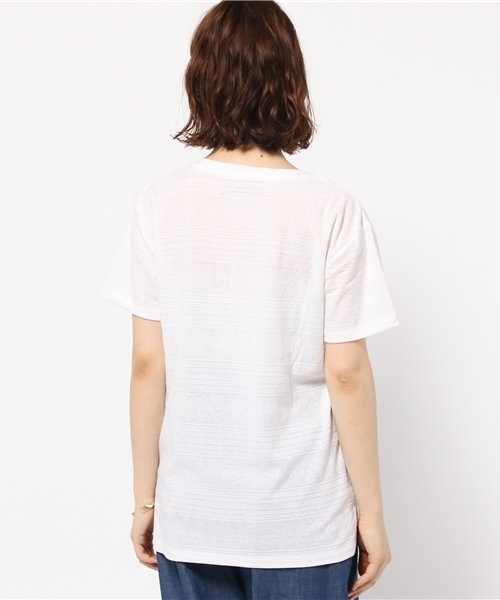 VENCEEXCHANGE(ヴァンスエクスチェンジ)の「オルテガ柄Vネック半袖T(Tシャツ/カットソー・レディース・ライトグレー/オフホワイト/ブラック/オリーブ/スカイブルー/その他21・MEDIUM)」の9枚目の写真