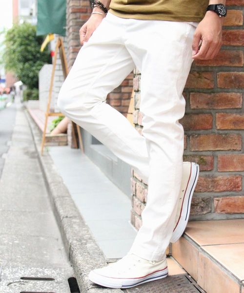 coen(コーエン)の「ストレッチスリムテーパードチノパンツ(チノパンツ・メンズ・ネイビー/ホワイト/オリーブ/ベージュ/ブラック/その他1・MEDIUM/LARGE/X-LARGE/X-SMALL/SMALL)」の13枚目の写真