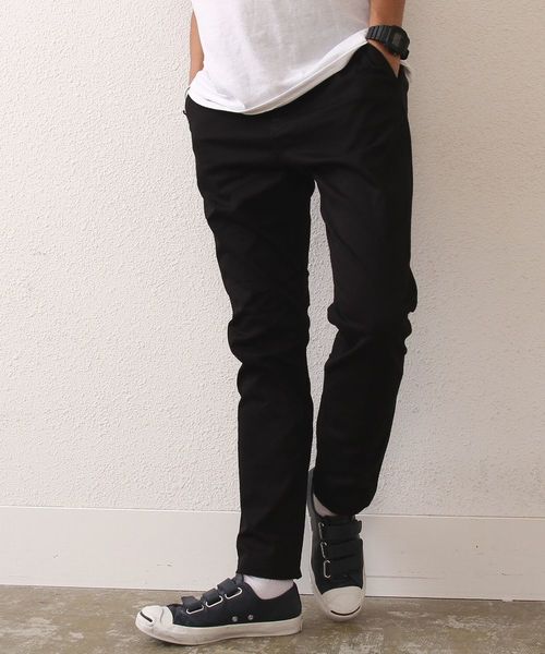 coen(コーエン)の「ストレッチスリムテーパードチノパンツ(チノパンツ・メンズ・ネイビー/ホワイト/オリーブ/ベージュ/ブラック/その他1・MEDIUM/LARGE/X-LARGE/X-SMALL/SMALL)」の8枚目の写真