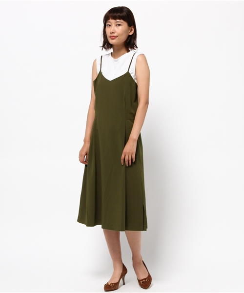 31 Sons de mode（トランテアン　ソン　ドゥ　モード）の「フレアキャミワンピース（ワンピース・レディース・ネイビー/カーキ・36/38）」の11枚目の写真