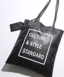 WEGO | WEGO/ボックスロゴフェイクレザートートバッグ(トートバッグ)