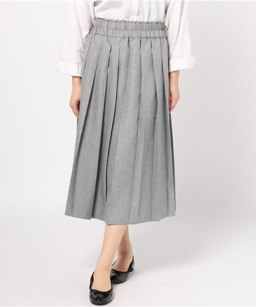 E hyphen world gallery(イーハイフンワールドギャラリー)の「プリーツパンツ(その他パンツ・レディース・ピンク/杢グレー/ブラック・FREE)」の3枚目の写真