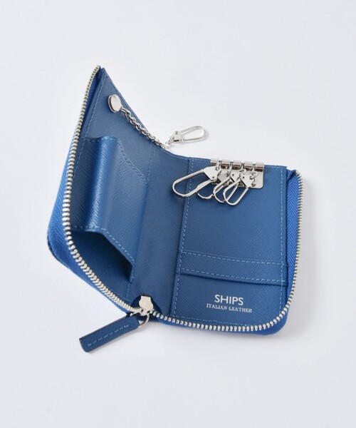 SHIPS（シップス）の「SHIPS:【SAFFIANO LEATHER】 イタリアンレザー キーケース（キーケース/キーアクセサリー・メンズ・ブルー/ベージュ/ネイビー/ブラック/ホワイト/レッド/ブラウン/イエロー/インディゴブルー/グリーン/コバルトブルー/ライトブルー/ダークグリーン・ONE SIZE）」の11枚目の写真