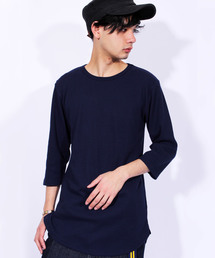 ８(eight) | ロング丈 7分袖Tシャツ ワッフル生地 サーマル カットソー (Tシャツ/カットソー)