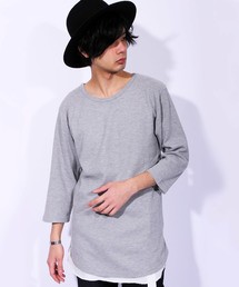 ８(eight) | ロング丈 7分袖Tシャツ ワッフル生地 サーマル カットソー (Tシャツ/カットソー)