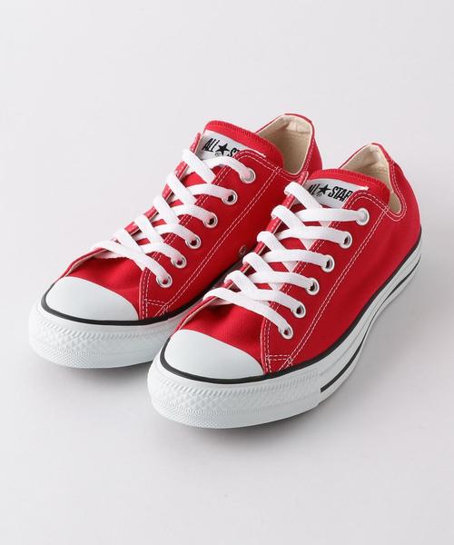 CONVERSE ALL STAR（コンバースオールスター）の「＜CONVERSE（コンバース）＞キャンバス ALLSTAR オールスタースニーカー о（スニーカー・レディース・ブラック/レッド/オフホワイト・24.5cm/25cm/23.5cm/23cm/24cm）」の4枚目の写真