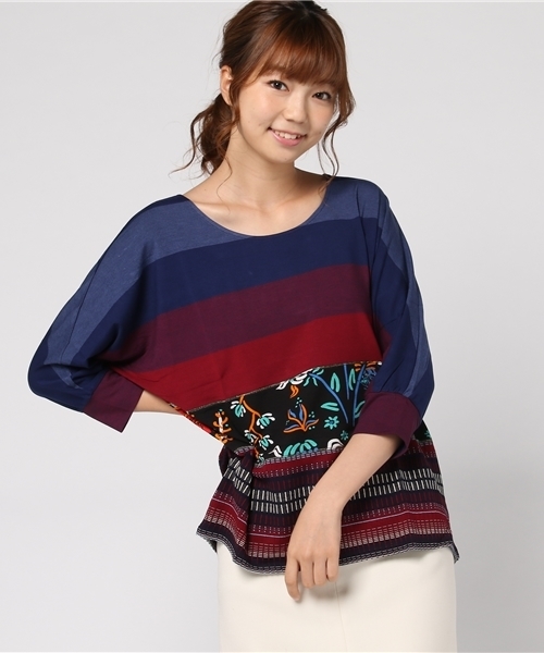 Desigual（デシグアル）の「「Desigual/デシグアル」T-シャツ（Tシャツ/カットソー・レディース・レッド系その他・L/M/XL/S）」の8枚目の写真