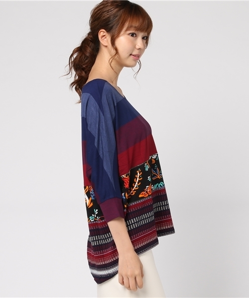 Desigual（デシグアル）の「「Desigual/デシグアル」T-シャツ（Tシャツ/カットソー・レディース・レッド系その他・L/M/XL/S）」の2枚目の写真