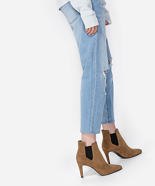CHARLES & KEITH(チャールズ & キース)の「ヒールチェルシーブーツ / HEELED CHELSEA BOOTS(ブーツ・レディース・ブラック/ブラウン系その他/グレー・23cm/23.5cm/22.5cm/25cm/24.5cm)」の10枚目の写真