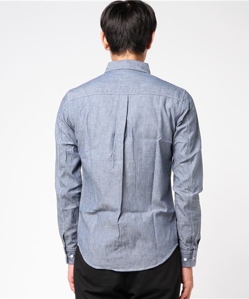 SABLE CLUTCH（セーブルクラッチ）の「SELVAGE CHAMBRAY 2WAY POCKET SHIRTS（シャツ/ブラウス・メンズ・ブルー・MEDIUM/SMALL/LARGE）」の3枚目の写真
