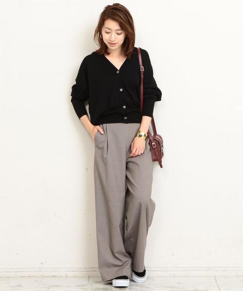 BEAUTY&YOUTH UNITED ARROWS（ビューティーアンドユースユナイテッドアローズ）の「BY∴ TRハウンドトゥースタックワイドパンツ ◆（その他パンツ・レディース・ブラウン/ブラック/ベージュ・SMALL/MEDIUM/LARGE）」の15枚目の写真