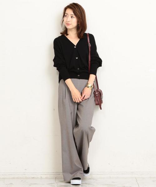 BEAUTY&YOUTH UNITED ARROWS（ビューティーアンドユースユナイテッドアローズ）の「BY∴ TRハウンドトゥースタックワイドパンツ ◆（その他パンツ・レディース・ブラウン/ブラック/ベージュ・SMALL/MEDIUM/LARGE）」の16枚目の写真