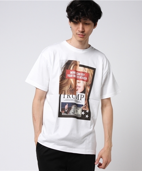 LIBERTY CITY（リバティシティ）の「【LIBERTY CITY/リバティーシティ】 [MONEY CAN BUY YOUR WAY TO HEAVEN] Tシャツ（Tシャツ/カットソー・メンズ・ホワイト/ライトグレー・LARGE/MEDIUM/SMALL）」の3枚目の写真