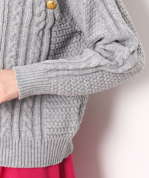 VIS（ビス）の「【WEB限定カラー】ボタン付きボトルネックプルオーバー（ニット/セーター・レディース・ホワイト/ライトグレー/ネイビー/ブルー系その他4・FREE）」の8枚目の写真