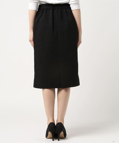 natural couture（ナチュラルクチュール）の「フロントボタンタイトSK（スカート・レディース・ブラック/カーキ/ピンクベージュ/サックスブルー・FREE）」の5枚目の写真