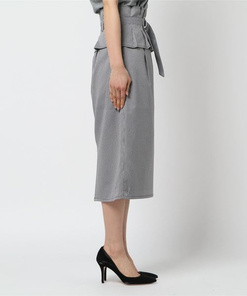 PAGEBOY（ページボーイ）の「コルセットベルトナロースカート（スカート・レディース・ライトグレー/カーキ/ブラック系その他/ネイビー/アイボリー/ブルー・FREE）」の7枚目の写真