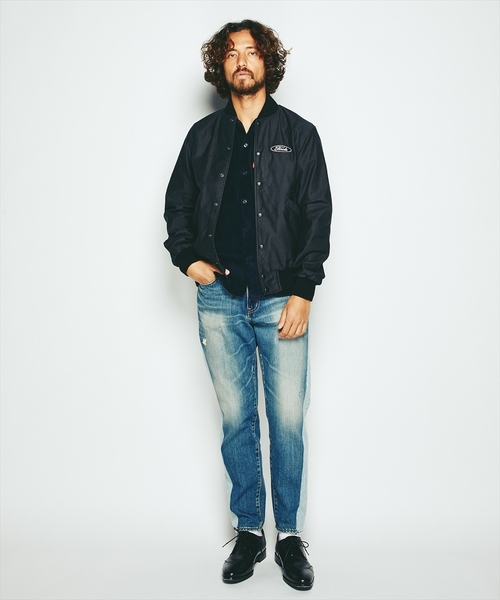 HYSTERIC GLAMOUR(ヒステリックグラマー)の「HELL HYSTERIC ワッペン スタジャン(ブルゾン・メンズ・ベージュ/ネイビー/ブラック・LARGE/MEDIUM/SMALL)」の11枚目の写真
