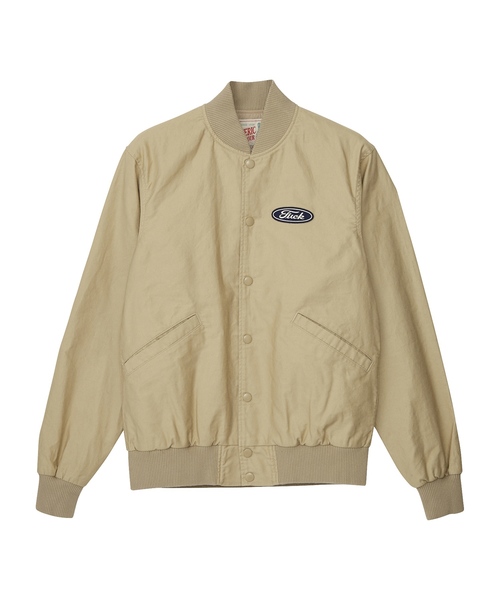 HYSTERIC GLAMOUR(ヒステリックグラマー)の「HELL HYSTERIC ワッペン スタジャン(ブルゾン・メンズ・ベージュ/ネイビー/ブラック・LARGE/MEDIUM/SMALL)」の4枚目の写真