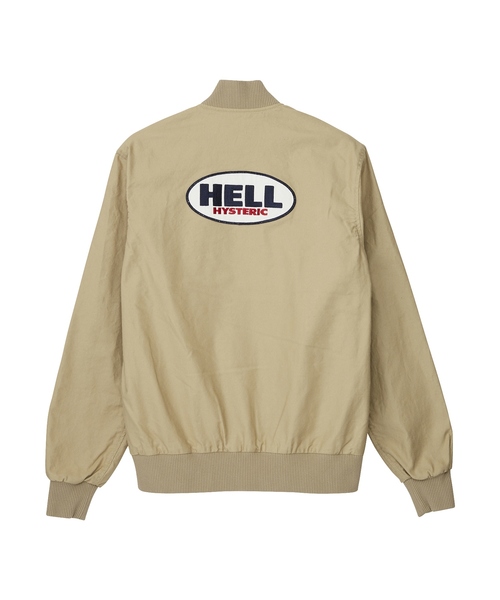 HYSTERIC GLAMOUR(ヒステリックグラマー)の「HELL HYSTERIC ワッペン スタジャン(ブルゾン・メンズ・ベージュ/ネイビー/ブラック・LARGE/MEDIUM/SMALL)」の5枚目の写真