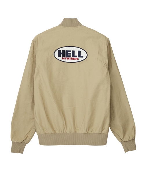 HYSTERIC GLAMOUR(ヒステリックグラマー)の「HELL HYSTERIC ワッペン スタジャン(ブルゾン・メンズ・ベージュ/ネイビー/ブラック・LARGE/MEDIUM/SMALL)」の16枚目の写真