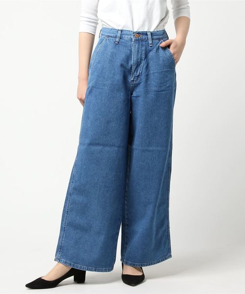 le.coeur blanc（ルクールブラン）の「Wranglerバギーデニムパンツ（デニムパンツ・レディース・サックスブルー/ブルー・38/36）」の8枚目の写真